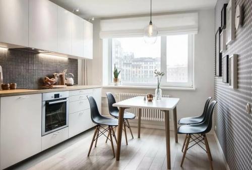 Расстановка мебели на кухне 9 кв м. 129 реальных фото интерьера кухни 9 кв м + советы дизайнера