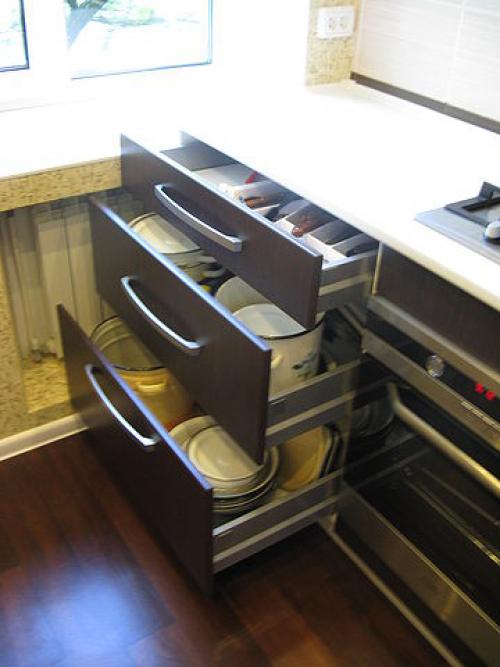 Удобное расположение шкафчиков на кухне. Расположение кухонных шкафов