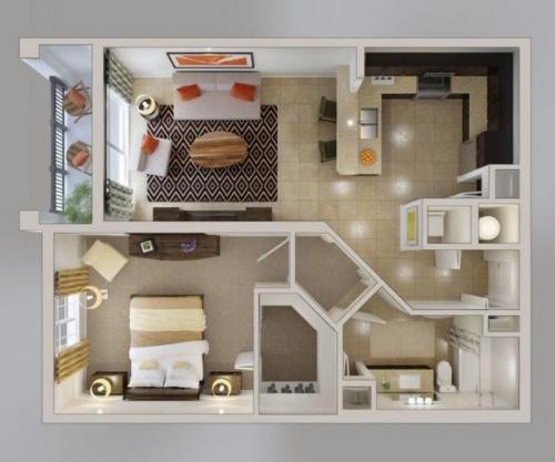 Однокомнатная квартира для семьи с тремя детьми. Варианты планировки однокомнатной квартиры для семьи из трех человек