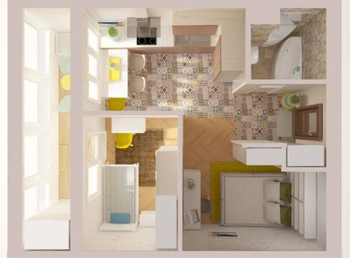 Однокомнатная квартира для семьи с тремя детьми. Варианты планировки однокомнатной квартиры для семьи из трех человек