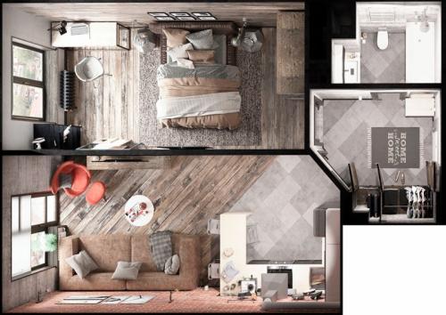 Однокомнатная квартира для семьи с тремя детьми. Варианты планировки однокомнатной квартиры для семьи из трех человек