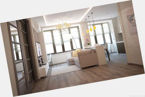 Дизайн квартиры 70м2. Дизайн квартиры 70 кв. м. Двух и трехкомнатные апартаменты