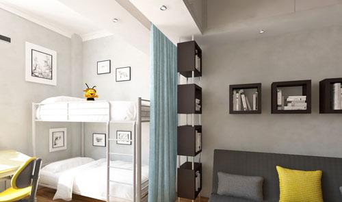 Дизайн комнаты 16 кв м для семьи с ребенком. Детская зона в однокомнатной квартире: 50 идей с фото