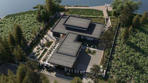 Планировка одноэтажного загородного дома. Наедине с природой: как мы спроектировали одноэтажный дом площадью 700 м на берегу реки