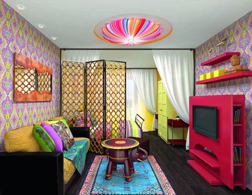 Расстановка мебели в однокомнатной квартире с ребенком. Детская зона в однокомнатной квартире: 50 идей с фото