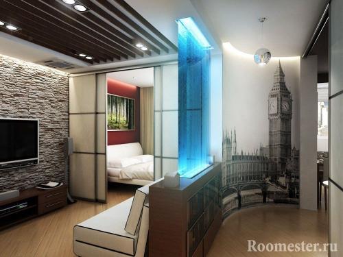 Дизайн однокомнатной квартиры 40 кв м для семьи с ребенком. Зонирование или решение всех проблем