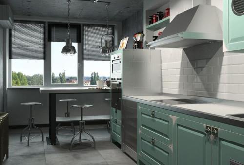 Фартук зеленый для кухни. Зеленая кухня 19 Фартук зеленый для кухни. Зеленая кухня 19