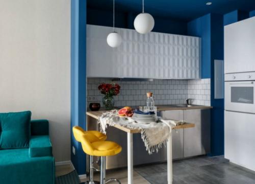 Ремонт однушки для семьи с двумя детьми. Интерьер однокомнатной квартиры для семьи с ребенком 12