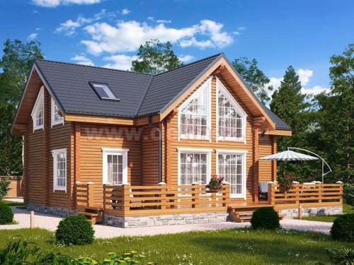 Интерьер дома из клееного бруса в нормандском стиле: советы по созданию уютного дома 04