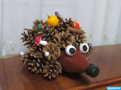 Как подготовить шишки для поделки ёжика. Мастер-класс по изготовлению поделки из шишек «Волшебный ёжик» (7 фото)