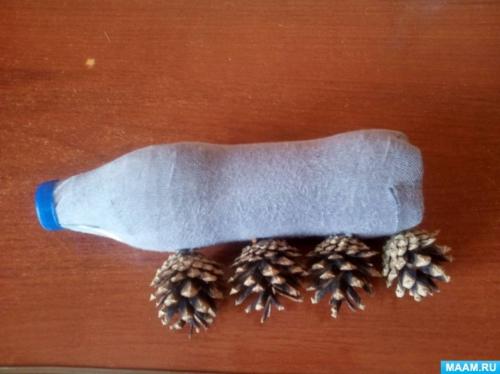 Как правильно подготовить пластиковую бутылку для изготовления ежика. Мастер-класс «Ёжик из шишек и пластиковой бутылки»