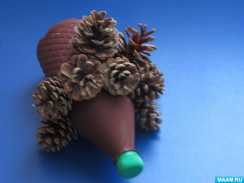 Как подготовить шишки для поделки ёжика. Мастер-класс по изготовлению поделки из шишек «Волшебный ёжик» (7 фото)