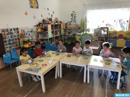 Как собрать зайца и ёжика из подготовленных деталей. Мастер-класс по конструированию из бумаги «Зайчик» (средняя группа)