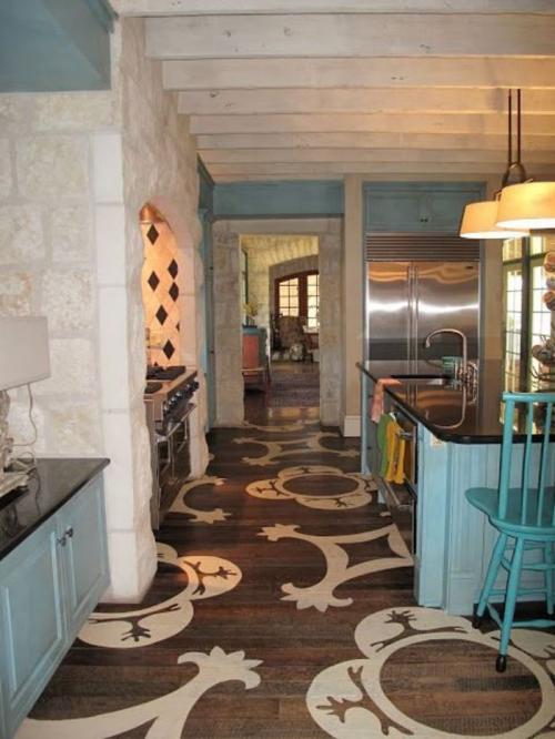 Деревянный пол рисунок. Как создать узоры на полу: креативные идеи окрашивания и 42 примера