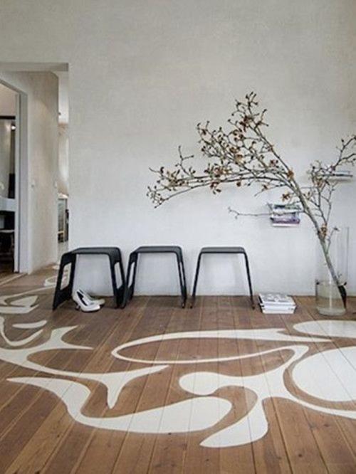 Деревянный пол рисунок. Как создать узоры на полу: креативные идеи окрашивания и 42 примера