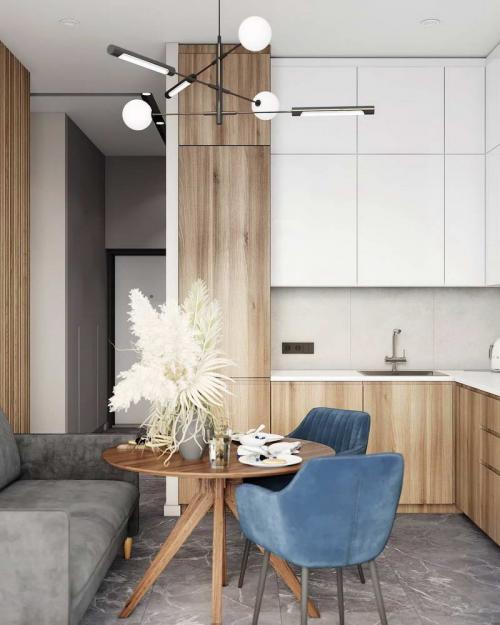 Все варианты угловых кухонь 2022. Угловая кухня — особенности и тренды 2022 года 16