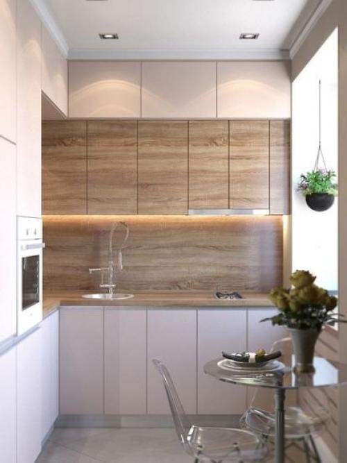 Кухня в хрущевке длиной 2-2,5 метра. 100 лучших идей для ремонта кухни в хрущевке 12 Кухня в хрущевке длиной 2-2,5 метра. 100 лучших идей для ремонта кухни в хрущевке 12