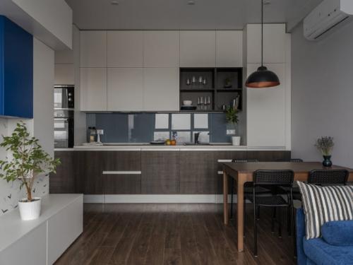 Прямые кухни длиной 2-2,5 метра. Особенности дизайна прямой кухни + 120 идей оформления в фото 25