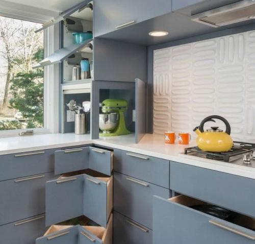 Прямые кухни длиной 2-2,5 метра. Особенности дизайна прямой кухни + 120 идей оформления в фото 16