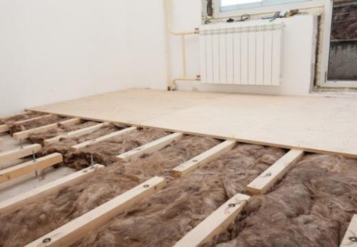 Правила установки лаг для пола. Устройство пола на лагах