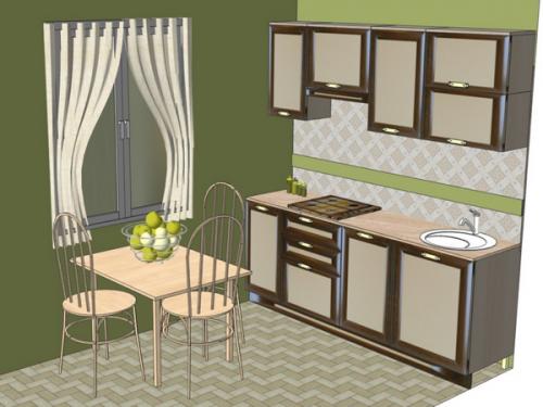 Дизайн кухни 2х2 метра. Варианты планировки на маленькой кухне длиной 2 метра 05