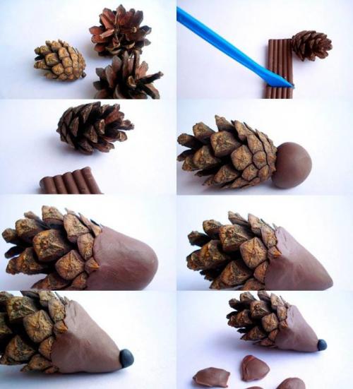 Какие материалы безопасны для детей при создании ёжика. Ежик из еловых и сосновых шишек —, как сделать поделку в детский сад или школу. Мастер-классы и идеи
