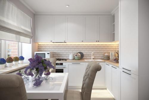 Кухонный гарнитур для маленькой кухни 5 кв м. Дизайн маленькой кухни 5 кв. м: выбор стиля и советы по дизайн