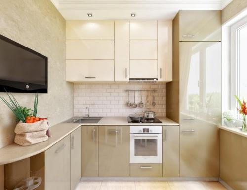 Кухонный гарнитур для маленькой кухни 5 кв м. Дизайн маленькой кухни 5 кв. м: выбор стиля и советы по дизайн