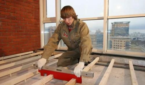 Регулируемые лаги. Монтаж регулируемых лаг