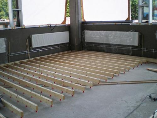 Регулируемые лаги. Монтаж регулируемых лаг