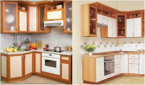 Угловой гарнитур для кухни. Угловые кухни (150 фото) 07