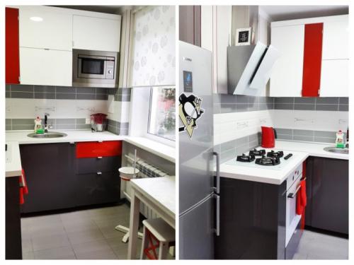 Угловой гарнитур для кухни. Угловые кухни (150 фото) 21