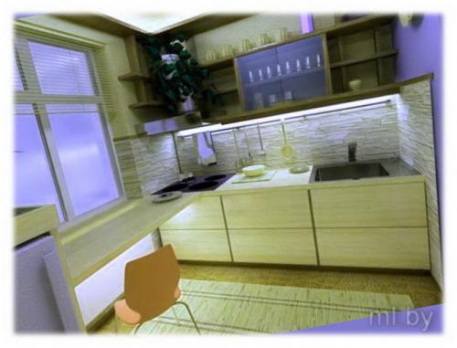 Дизайн кухни 2 н.  Рекомендации для визуального расширения пространства 08 Дизайн кухни 2 н.  Рекомендации для визуального расширения пространства 08