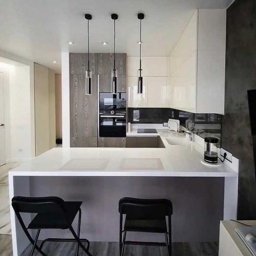 Дизайн угловой кухни с мойкой в углу и вытяжкой. Дизайн угловой кухни: 140 примеров и 10 советов дизайнера