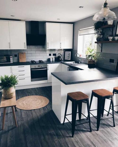 Дизайн угловой кухни с мойкой в углу и вытяжкой. Дизайн угловой кухни: 140 примеров и 10 советов дизайнера