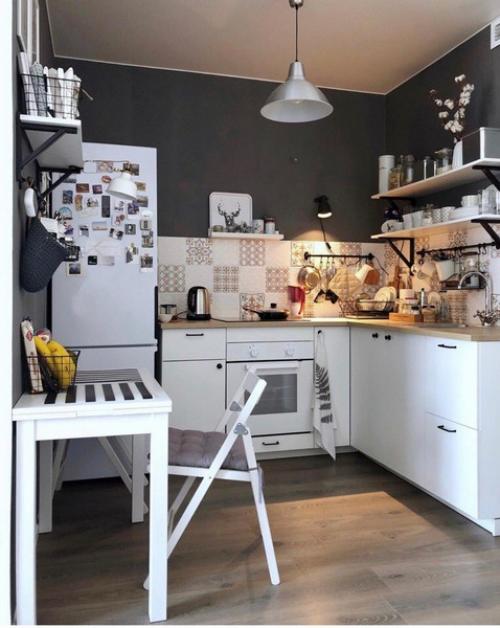 Угловая кухня для маленькой кухни 6 кв м. 20 удачных примеров угловой кухни на 6 кв метрах