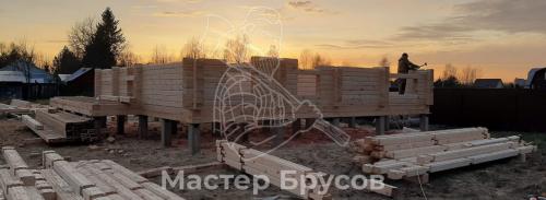 Как рассчитать количество материала, необходимого для строительства стен дома из бруса. Сколько бруса нужно для строительства дома