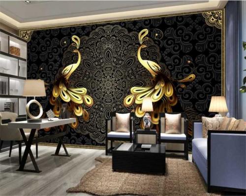 Черные обои с узорами. Черные обои — идеи дизайна и правила удачных сочетаний для создания оригинального стиля (108 фото)