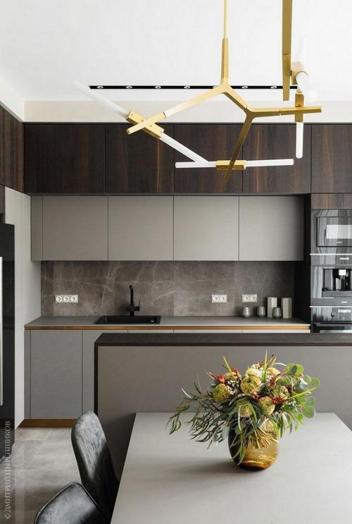 Темная стена в интерьере гостиной. Оптимальные соотношения в цветовой палитре 17