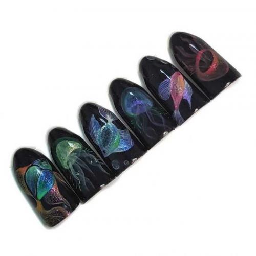 Темный дизайн ногтей. Черный дизайн ногтей