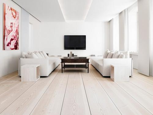 Светлый пол и темная мебель. Светлый настил в интерьере