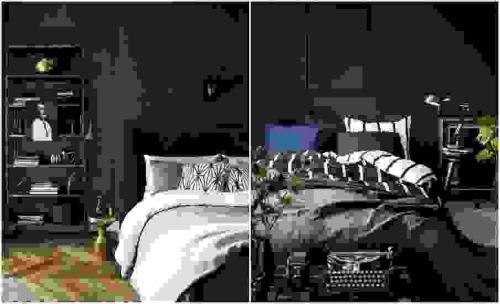 Дизайн комнаты с чёрными стенами. Чёрный цвет в интерьере - характеристика цвета, варианты применения, сочетания (80+ фото) 30