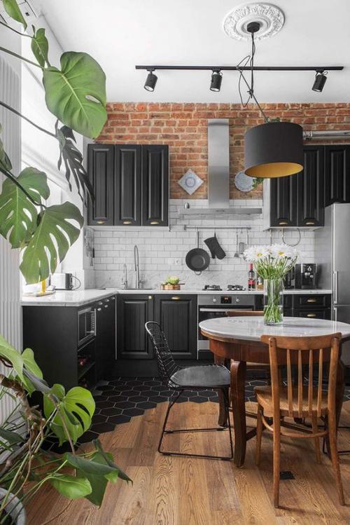 Дизайн комнаты с чёрными стенами. Чёрный цвет в интерьере - характеристика цвета, варианты применения, сочетания (80+ фото) 22