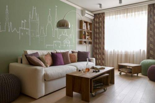 Зеленый цвет в интерьере сочетание. Сочетание с другими цветами