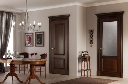 Темные двери в интерьере. Темные оттенки дверей в интерьере