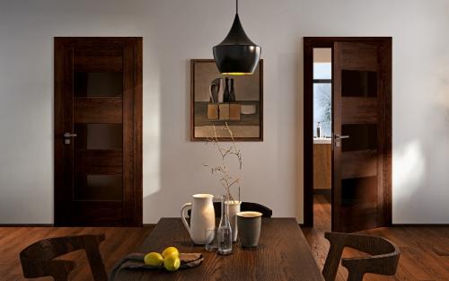 Темные двери в интерьере. Темные оттенки дверей в интерьере