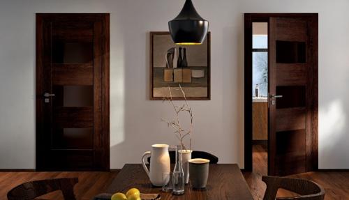 Темные двери в интерьере. Темные оттенки дверей в интерьере