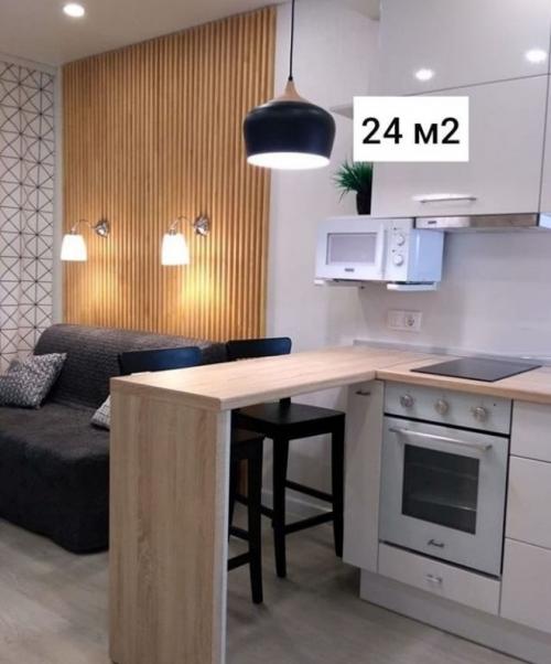 Дизайн однокомнатной квартиры 2023. Стильный дизайн маленьких квартир от 20 до 25 кв. м.