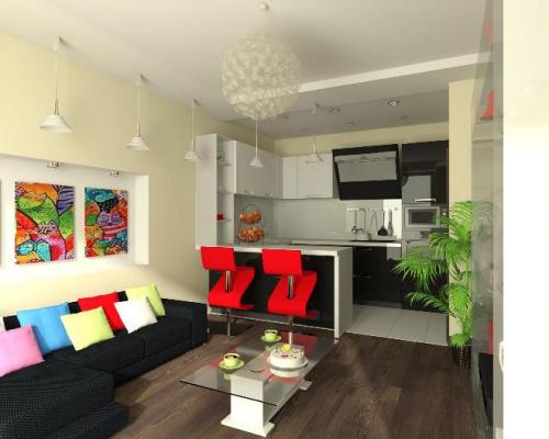 Дизайн однокомнатной квартиры 36 кв.м с ребенком. Как из однокомнатной квартиры сделать двухкомнатную