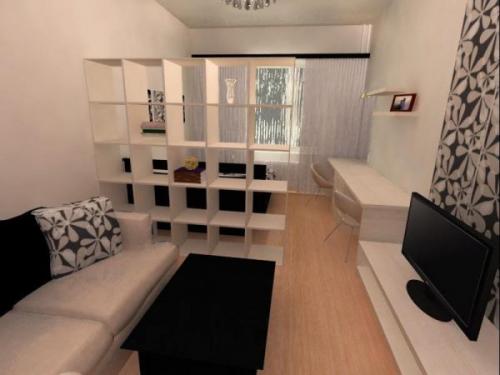 Дизайн комнаты 18 кв.м для семьи с ребенком. Варианты зонирования